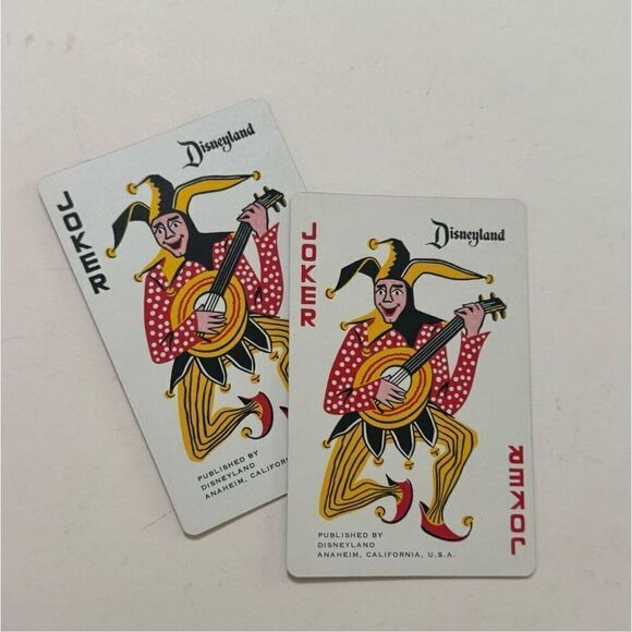 Rare New In Case 1960s Disneyland Deck Playing Cards Castle Plastic With Case - Picture 3 of 9